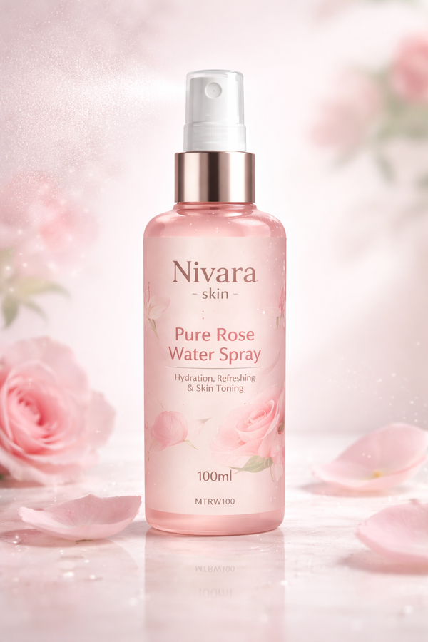 Pure Rose Water Spray for Hydration, Refreshing & Skin Toning